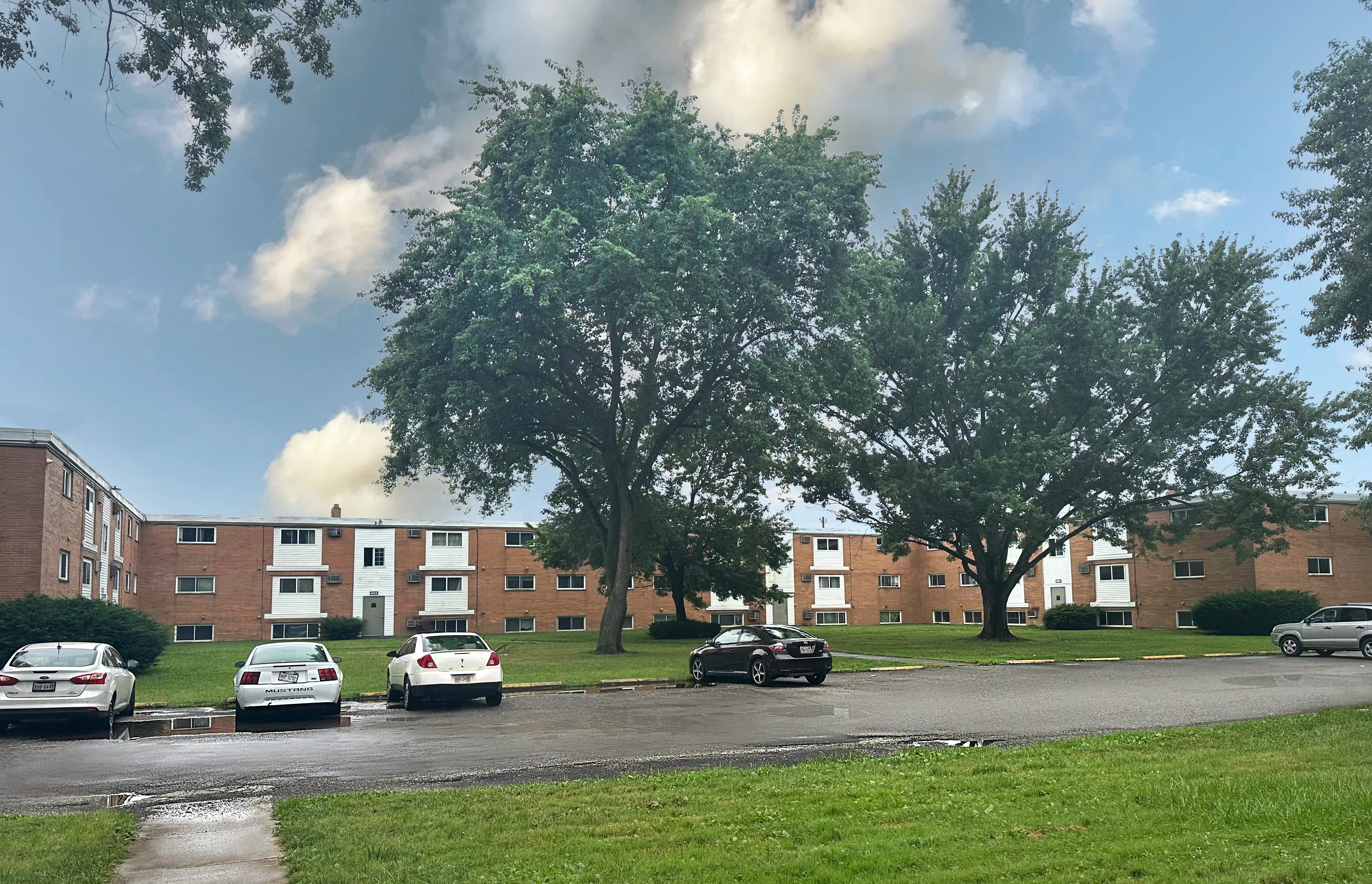 Green outdoor space at St. Andrews Apartments
